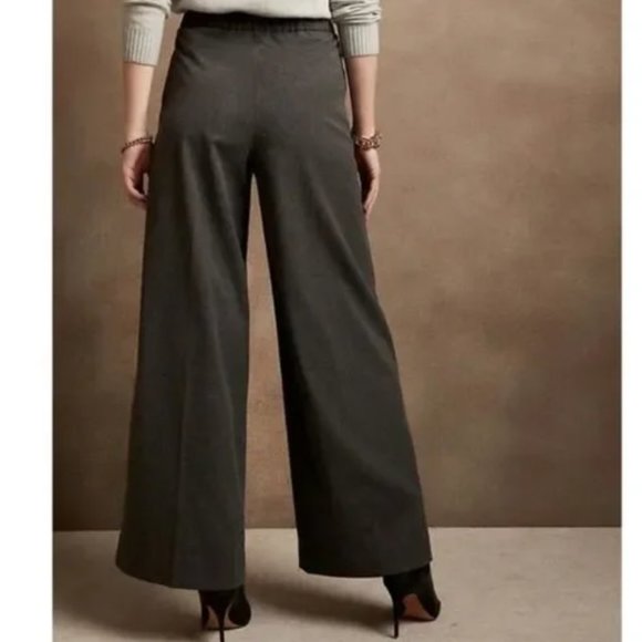 NWT Banana Republic Black Wide Leg Pants - Multiple Sizes - Picture 2 of 3